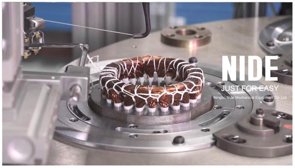 automatic stator coil lacer machine