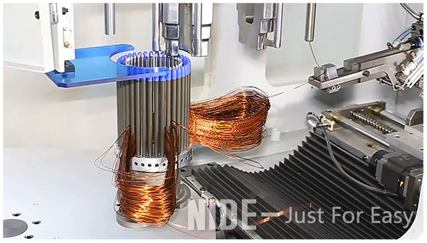 automatic induction motor coil winding machine